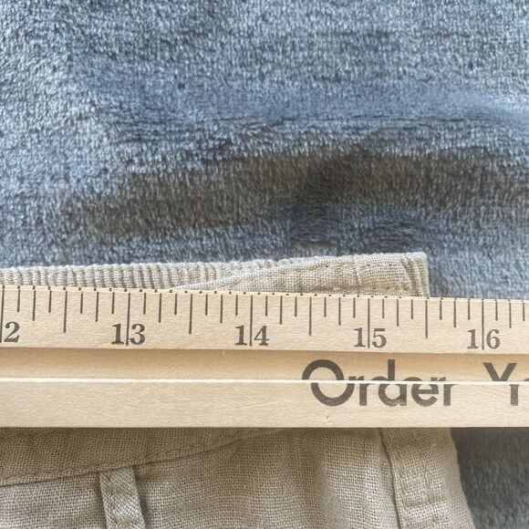 PER SE Pants Womens 6  Beige Linen Drawstring Pull On Lagenlook Beach - Picture 8 of 12